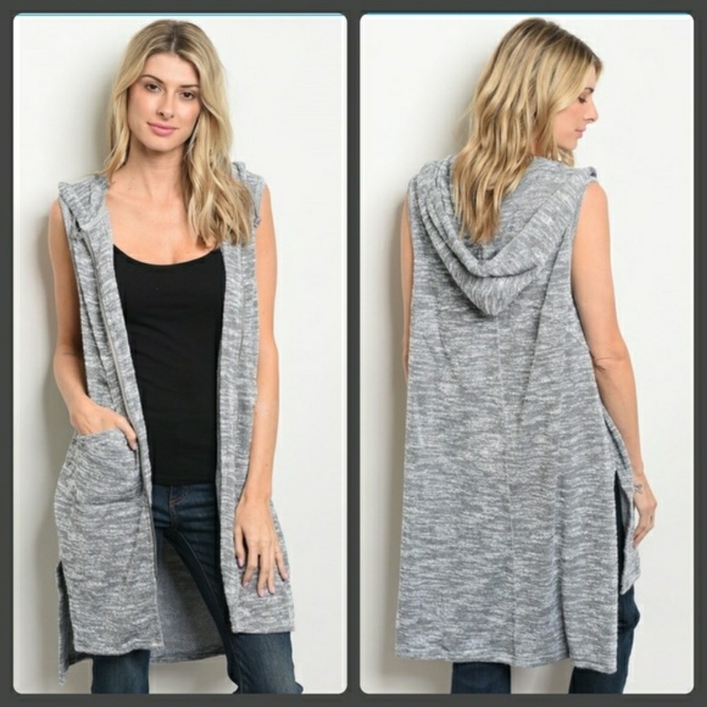 Cozy! Longline Hooded Vest